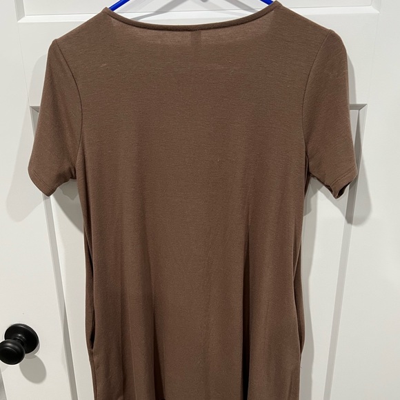 Zenana Mocha Pocket Tunic Shirt - Picture 2 of 3